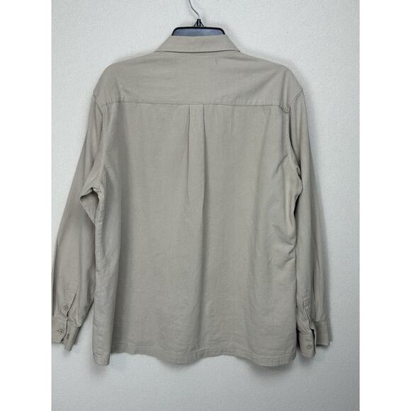 Coof Andy Cuban Guayabera Shirt Mens XL Button Up Embroidered Tan Long Sleeve - Picture 6 of 15